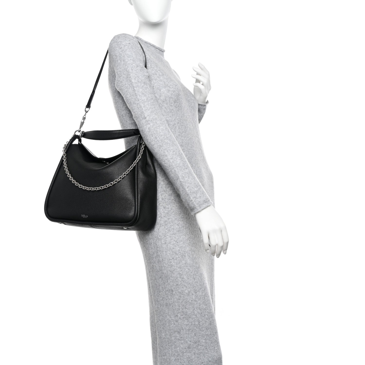 Mulberry Small Classic Grain Calfskin Leighton Black 3 of 14
