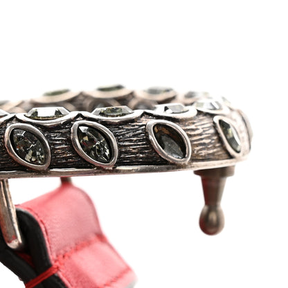 Gucci Moon Calfskin Crystal Dionysus 30mm Belt 100 40 Red 7 of 10