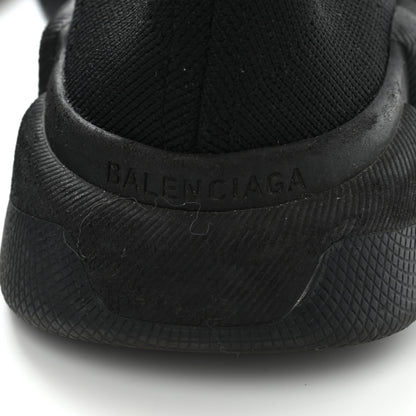 Balenciaga Neoprene Knit Logo Womens Speed Sneakers 36 Black 7 of 11