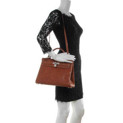 Hermes Natural Barenia Kelly Retourne 32 Fauve 2 of 11