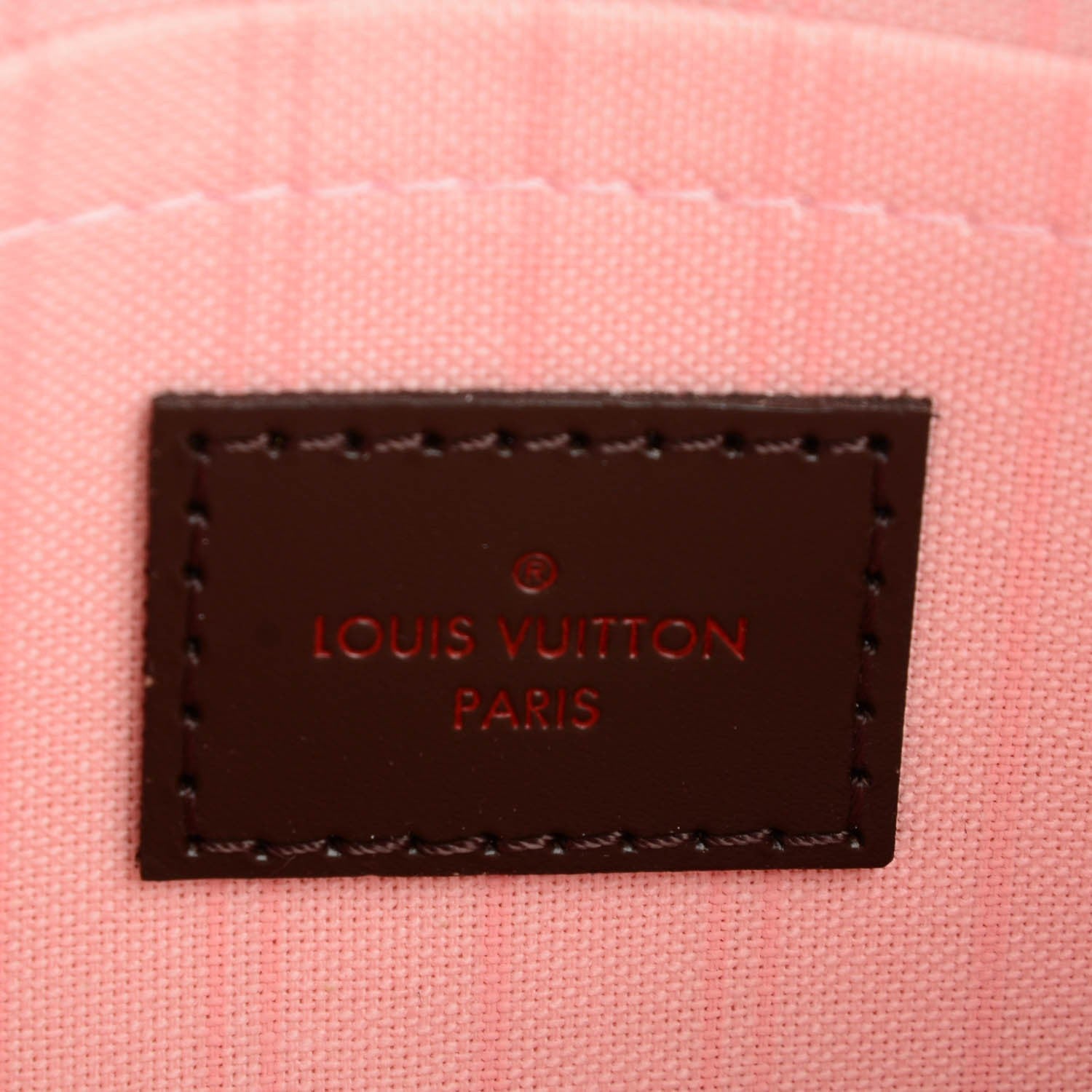 Louis Vuitton Damier Ebene Neverfull MM GM Pochette Rose Ballerine 6 of 8