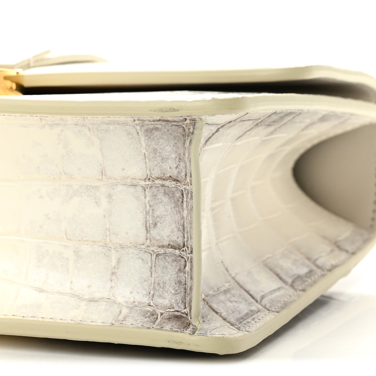 Christian Dior Niloticus Crocodile Himalaya 30 Montaigne Flap Bag Latte 10 of 11