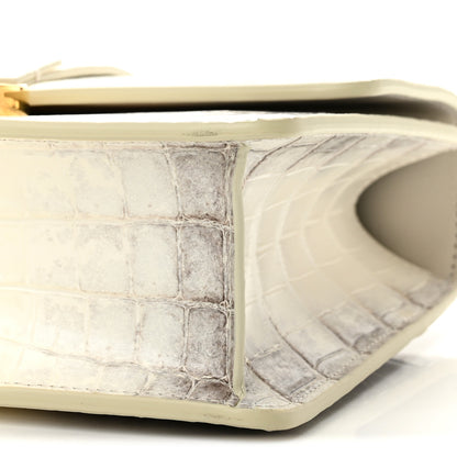 Christian Dior Niloticus Crocodile Himalaya 30 Montaigne Flap Bag Latte 10 of 11