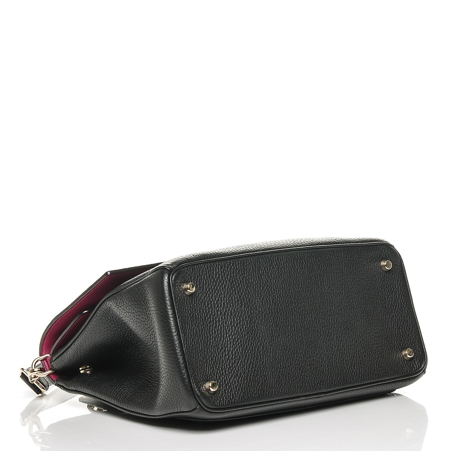 Christian Dior Bullcalf Medium Be Dior Flap Black Fraise 4 of 7