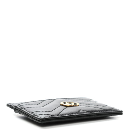 Gucci Calfskin Matelasse GG Marmont Card Holder Black 4 of 7