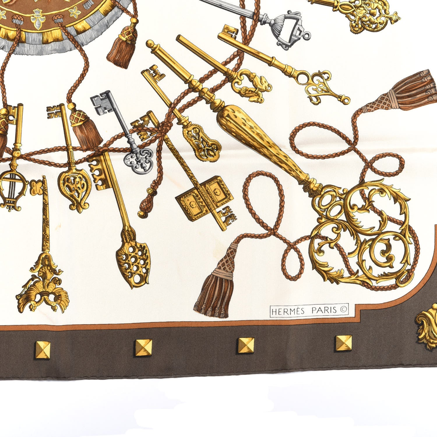 Hermes Silk Keys Les Cles Scarf 90 2 of 3