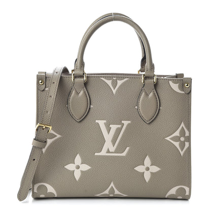 Louis Vuitton Empreinte Monogram Giant Onthego PM Tourterelle Creme 1 of 10