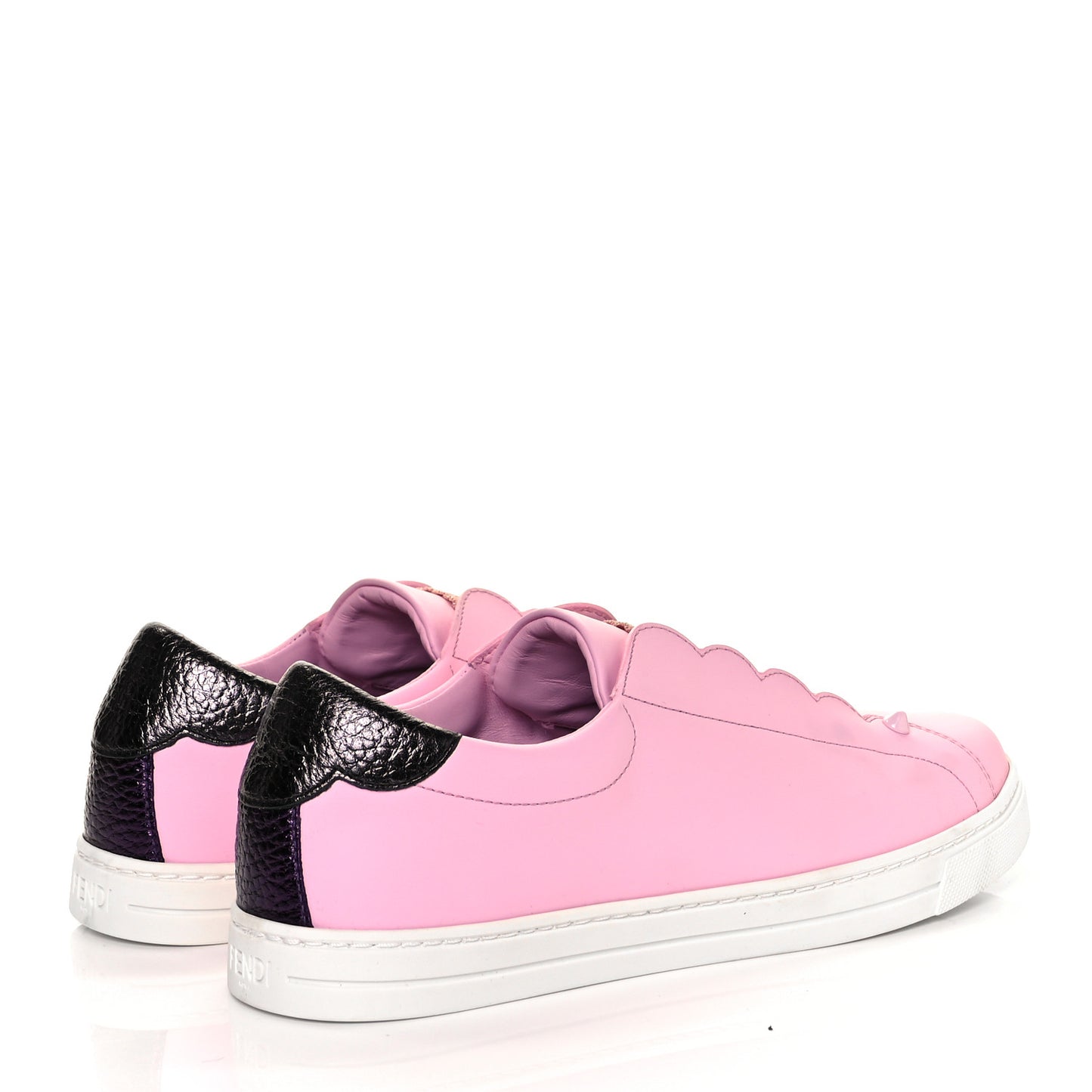 Vitello Lurex Rockoclick Slip On Sneakers 38 Lavanda