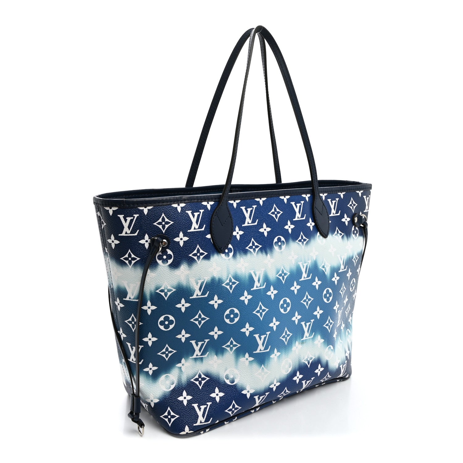 Louis Vuitton Monogram Escale Neverfull MM Blue 3 of 11