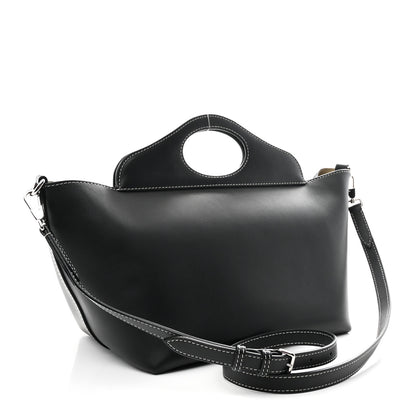 Burberry Soft Calfskin Small Pocket Tote Bag Black 3 of 9