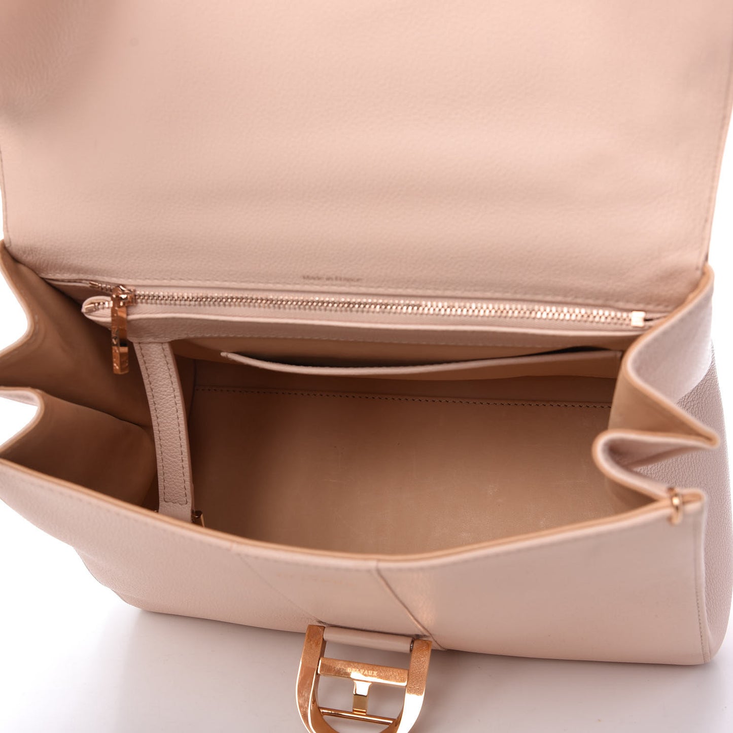 Grained Calfskin MM Brillant Satchel Nude