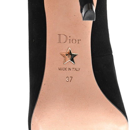 Christian Dior Suede D-Butterfly Pumps 37 Black 8 of 13