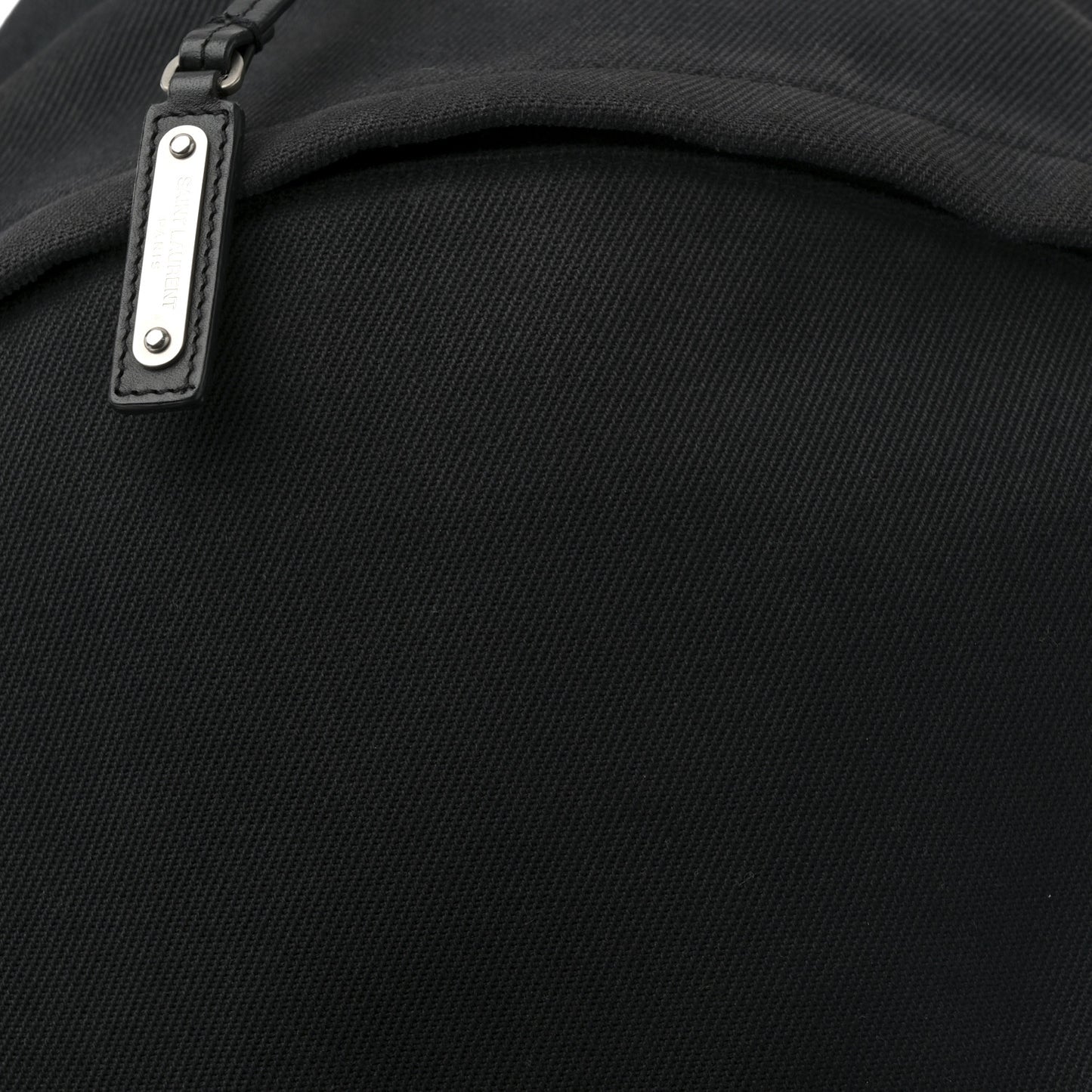 Canvas Signature Embroidered City Backpack Black