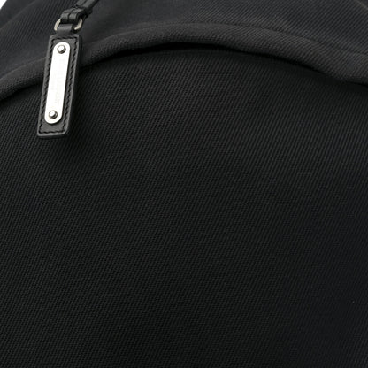 Saint Laurent Canvas Signature Embroidered City Backpack Black 7 of 12