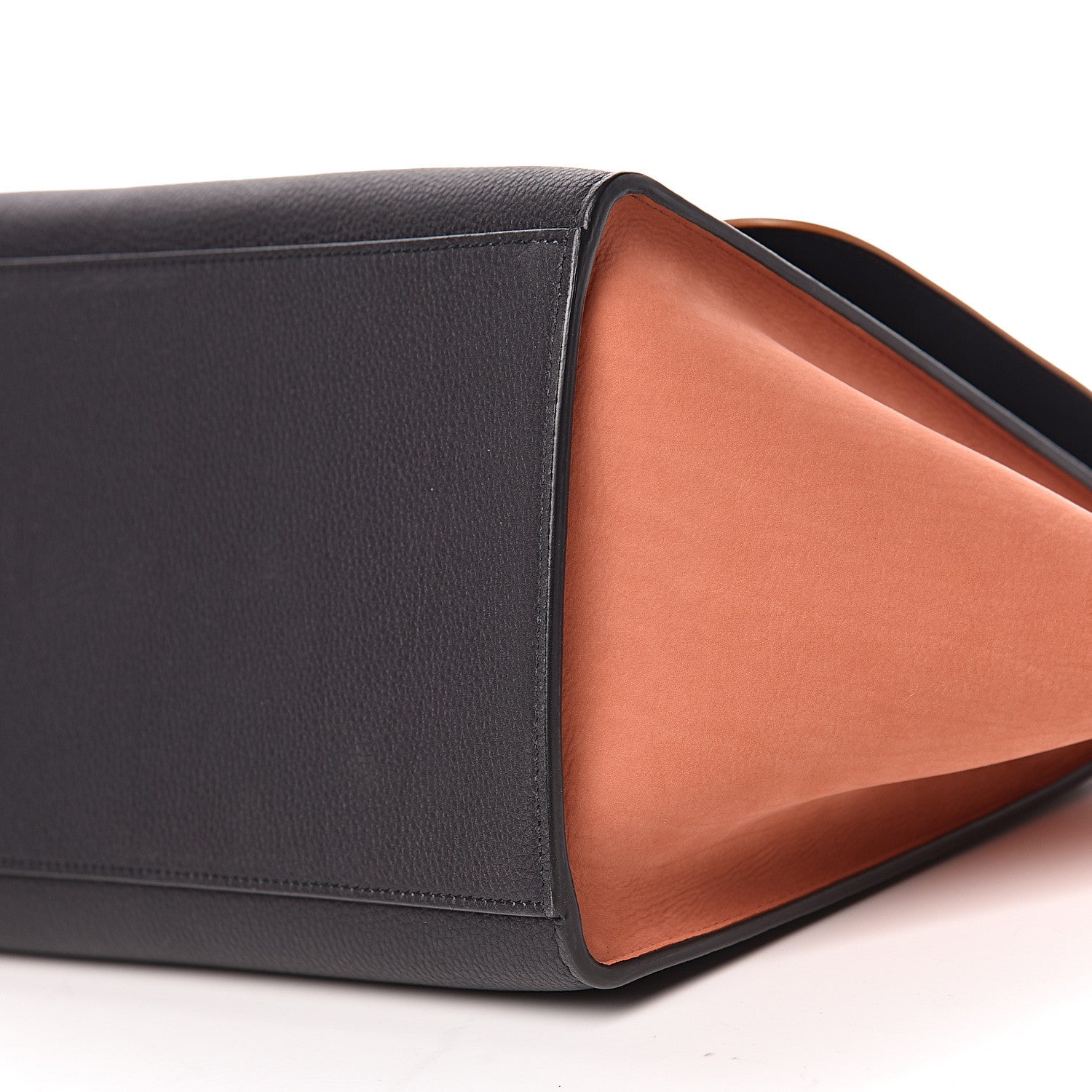 Celine Spazzolato Calfskin Nubuck Small Tri-color Trapeze Nude 10 of 10
