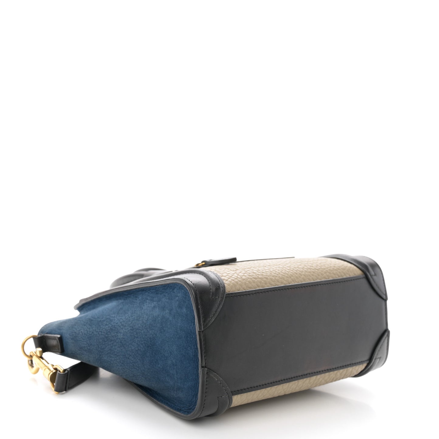 Bullhide Calfskin Nubuck Nano Tri-Color Luggage Light Grey