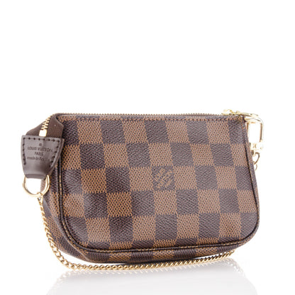 Louis Vuitton Damier Ebene Complice Trunks and Bags Mini Pochette Accessories Red 3 of 7