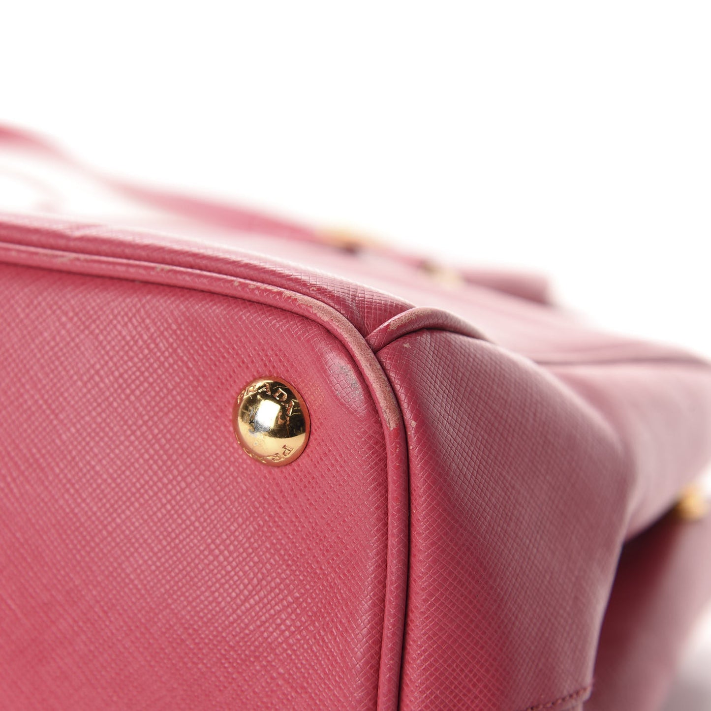 Saffiano Small Galleria Double Zip Tote Fuxia