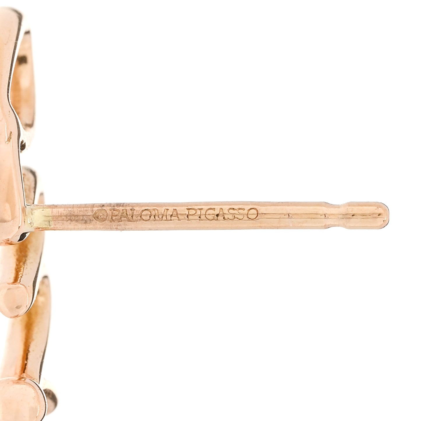 18K Rose Gold Graffiti Oui Single Earring