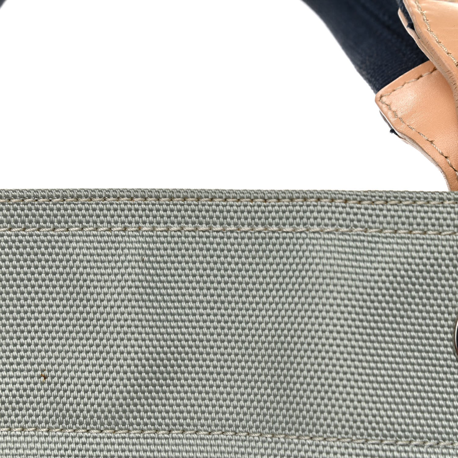 Chanel Canvas Quilted Large Paris Biarritz Tote Grey Blue 16 of 18