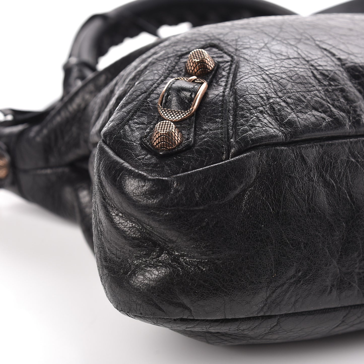 Agneau Giant 12 Rose Gold Hardware Town Black