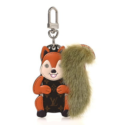 Louis Vuitton Mink Fur Squirrel Bag Charm Key Holder 1 of 4