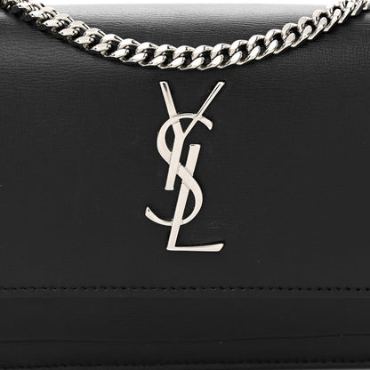 Saint Laurent Calfskin Monogram Sunset Chain Wallet Black 7 of 10