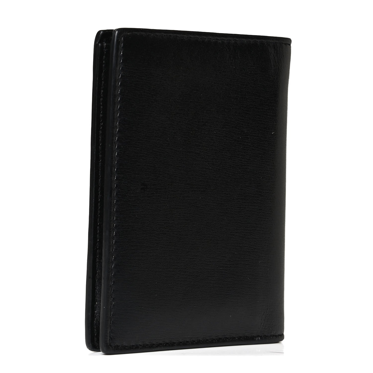 Saint Laurent Calfskin Techno Credit Card Wallet Black 3 of 7