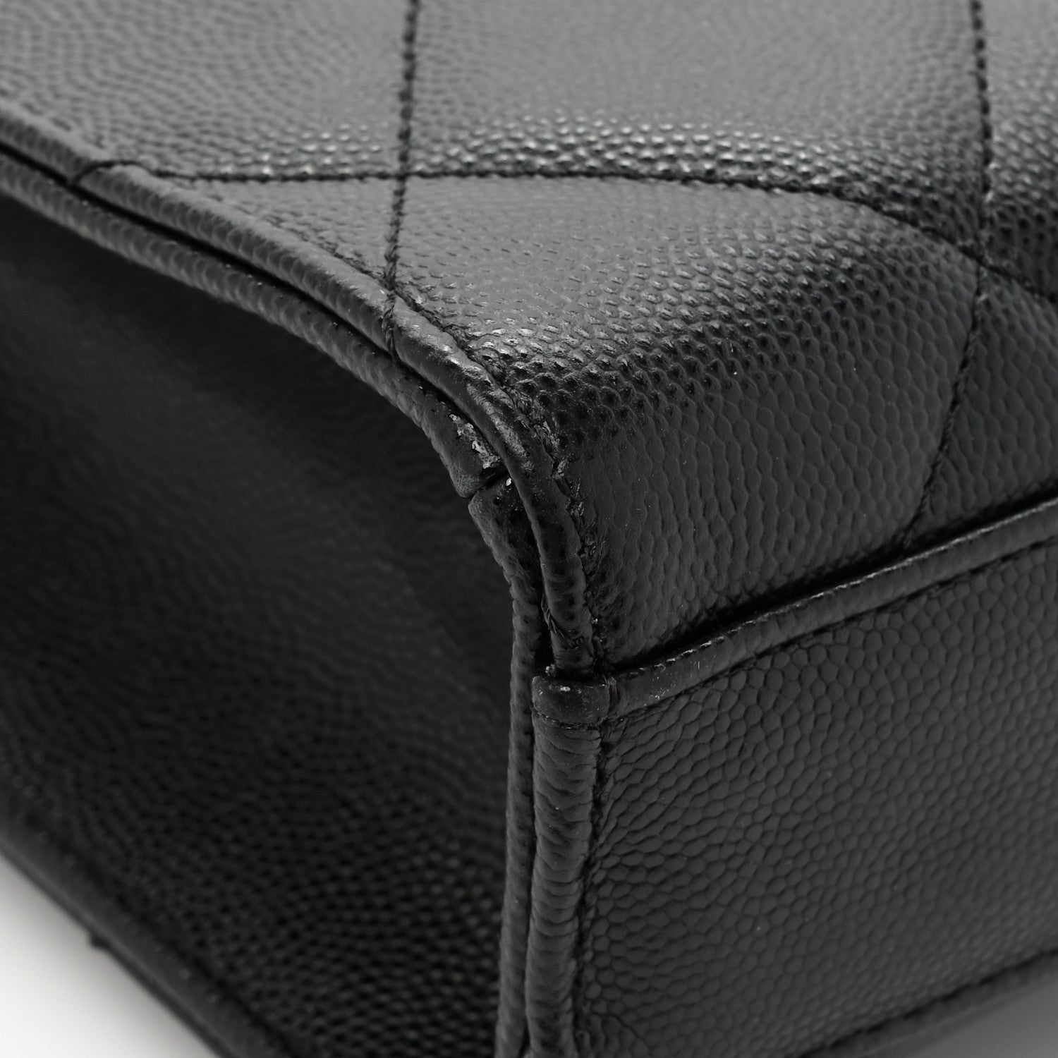 Chanel Caviar Quilted Carry Me Top Handle Flap Black 12 of 14