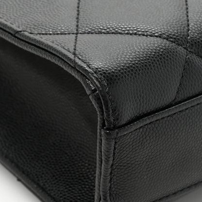 Chanel Caviar Quilted Carry Me Top Handle Flap Black 12 of 14
