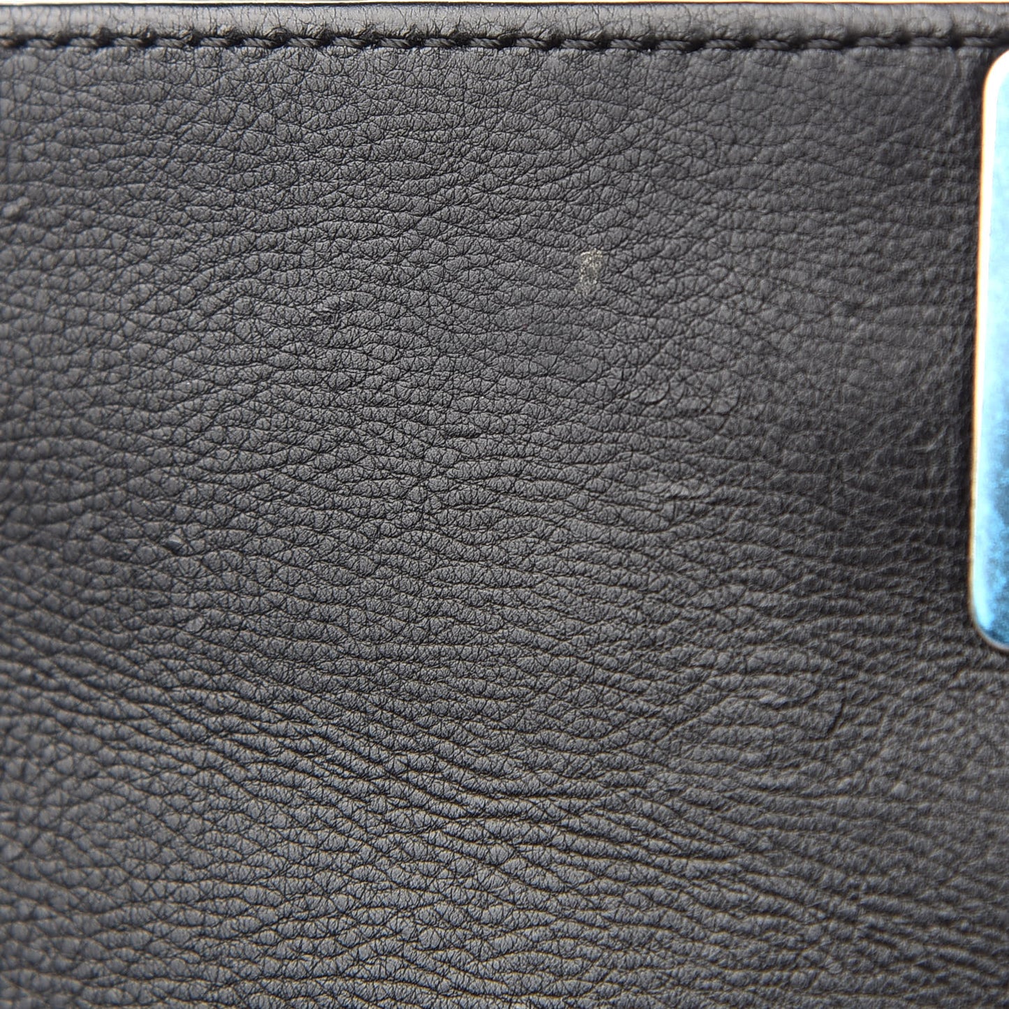 Calfskin Double Stitch Medium Boy Flap Black