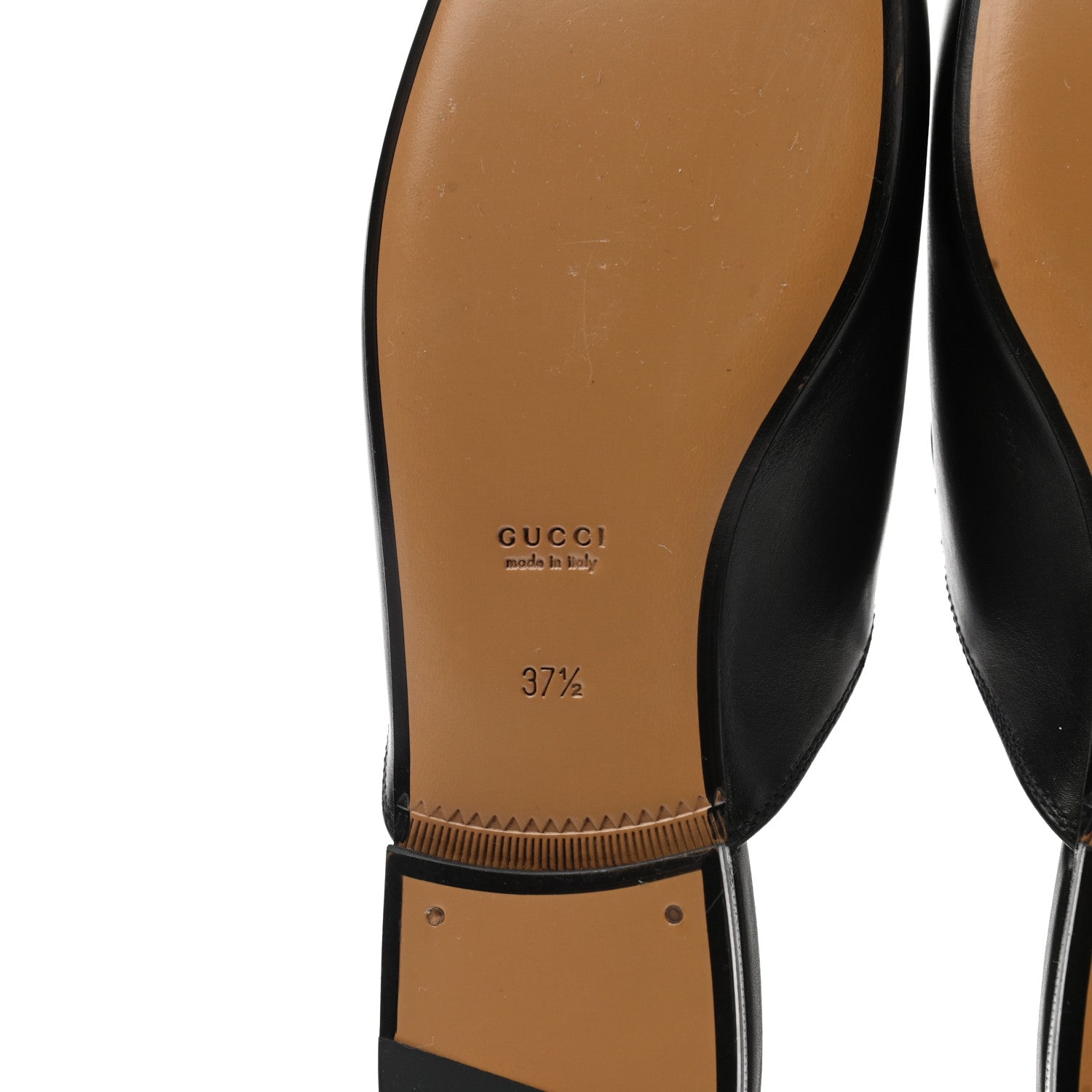 Gucci Calfskin Womens Princetown Slippers 37.5 Black 6 of 10