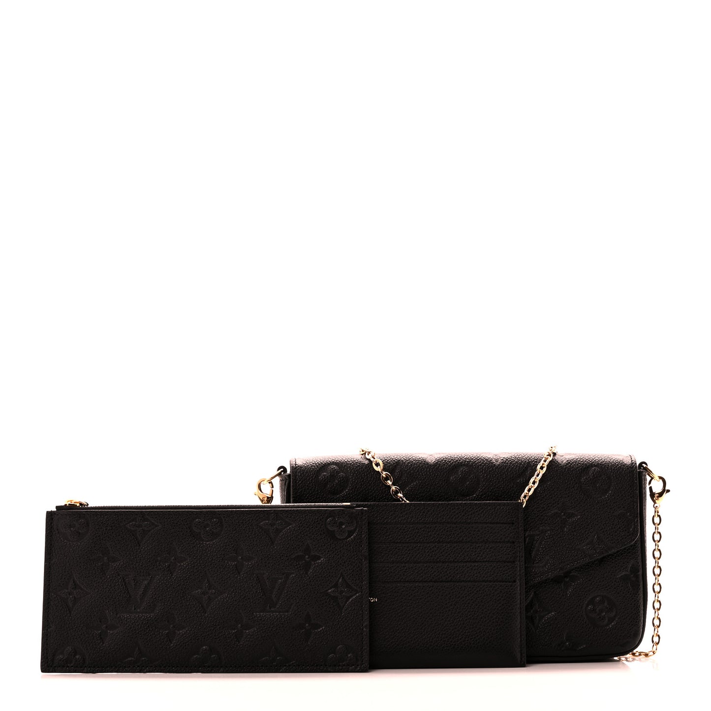 Empreinte Pochette Felicie Chain Wallet Black