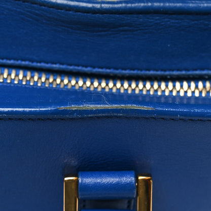 Saint Laurent Calfskin Small Monogram Cabas Blue Majorelle 16 of 16