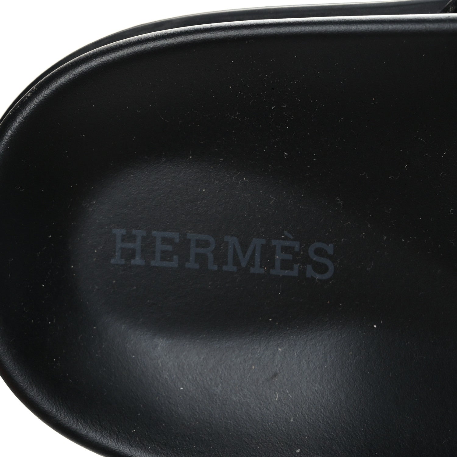 Hermes Calfskin Womens Chypre Sandals 36.5 Black 7 of 9