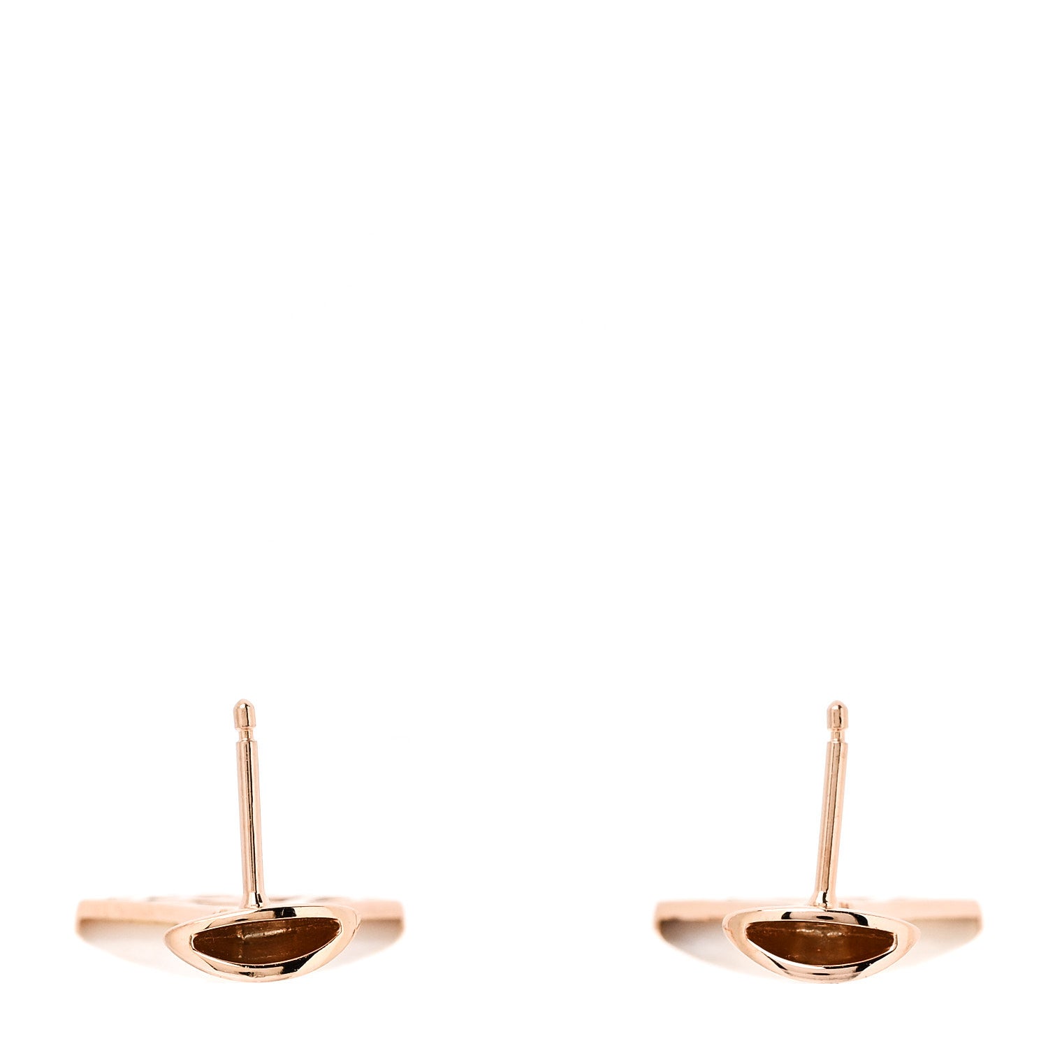 Bulgari 18K Rose Gold Diamond Mother of Pearl Divas' Dream Earrings 3 of 5
