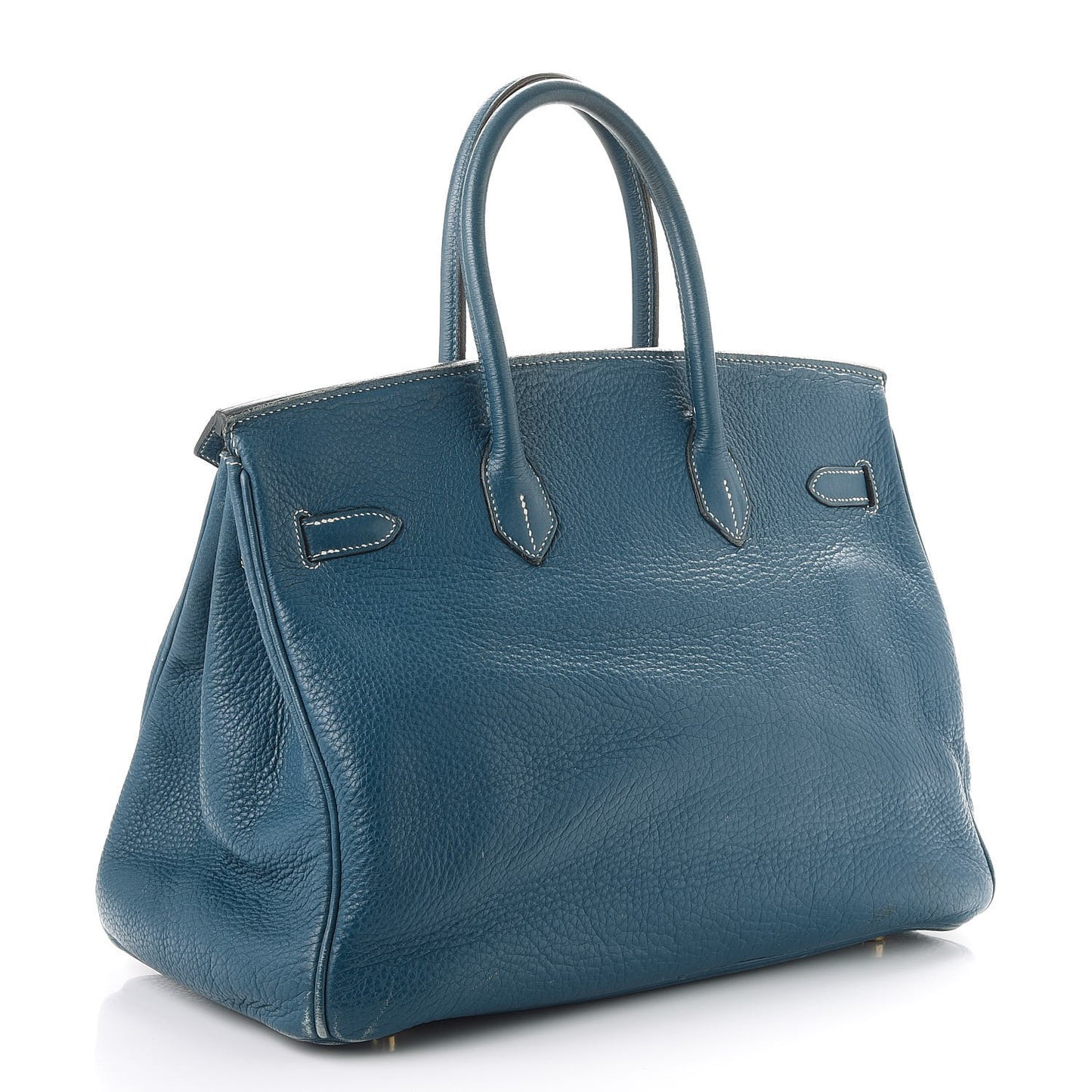 Taurillon Clemence Birkin 35 Bleu Thalassa