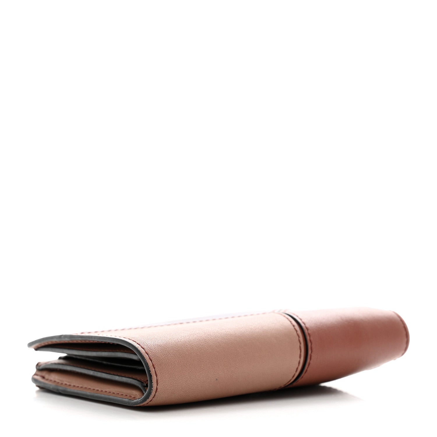 Loewe Calfskin Puzzle Zip Bi-Fold Wallet Dark Blush Dark Rust 4 of 7
