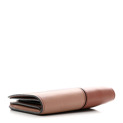 Loewe Calfskin Puzzle Zip Bi-Fold Wallet Dark Blush Dark Rust 4 of 7