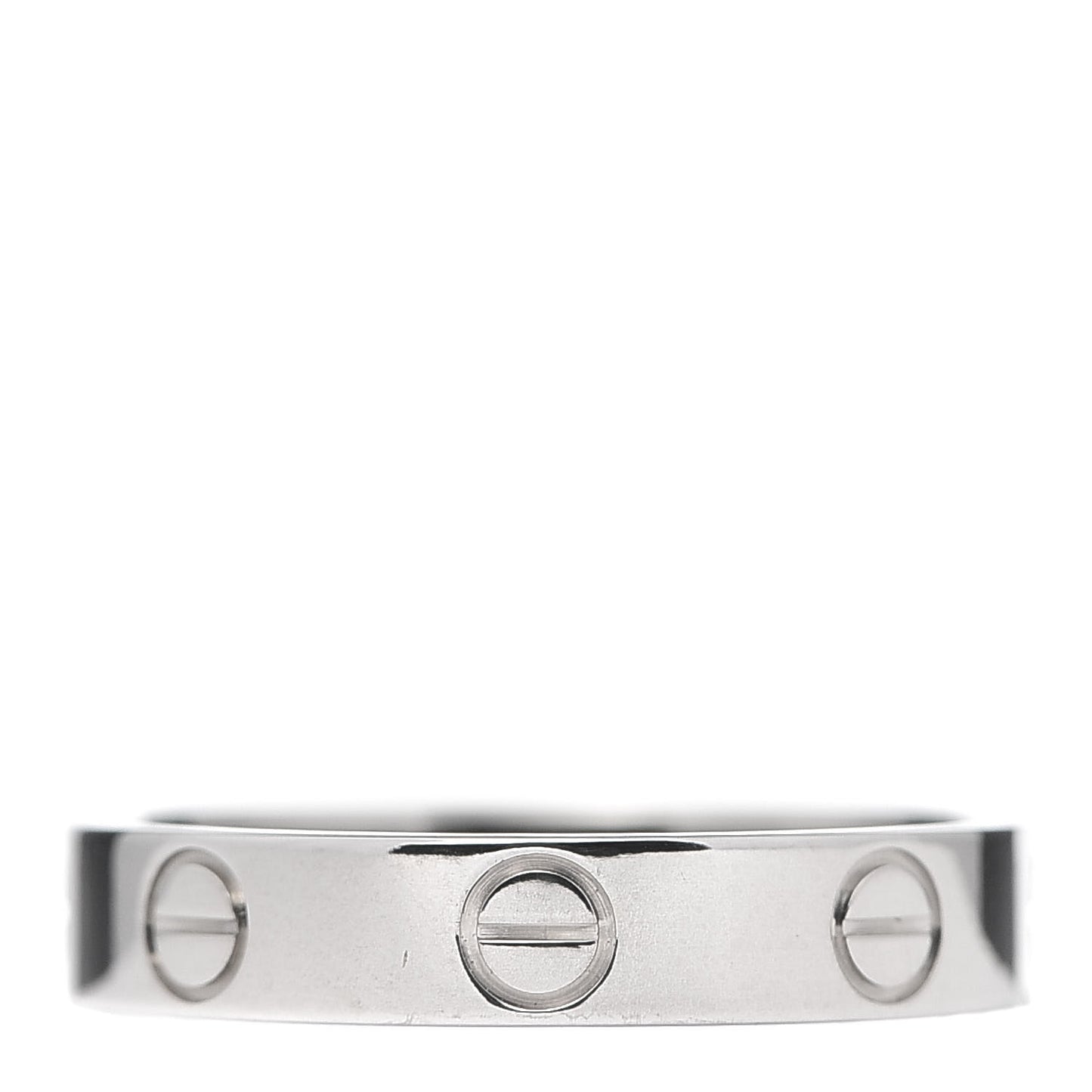 18K White Gold 3.5mm LOVE Wedding Band Ring 51 5.75