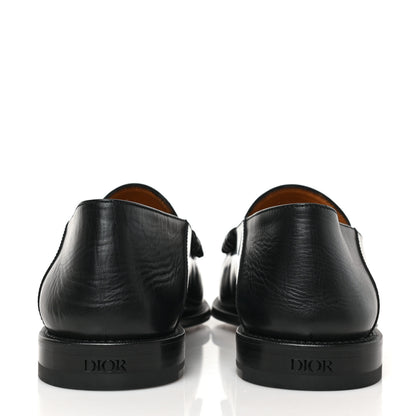 Christian Dior Smooth Calfskin Oblique Blake Loafers 40 Black 5 of 9