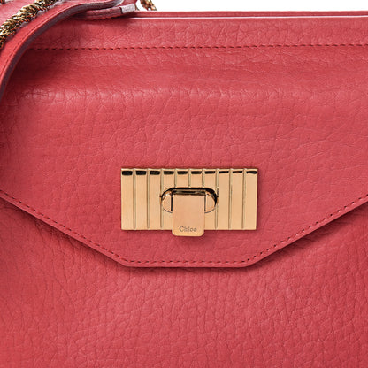 Chloe Grained Calfskin Sally Flap Bag Red 7 of 10