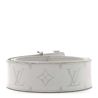 Louis Vuitton Taiga Monogram 40mm LV Initiales Belt 95 38 White 3 of 8