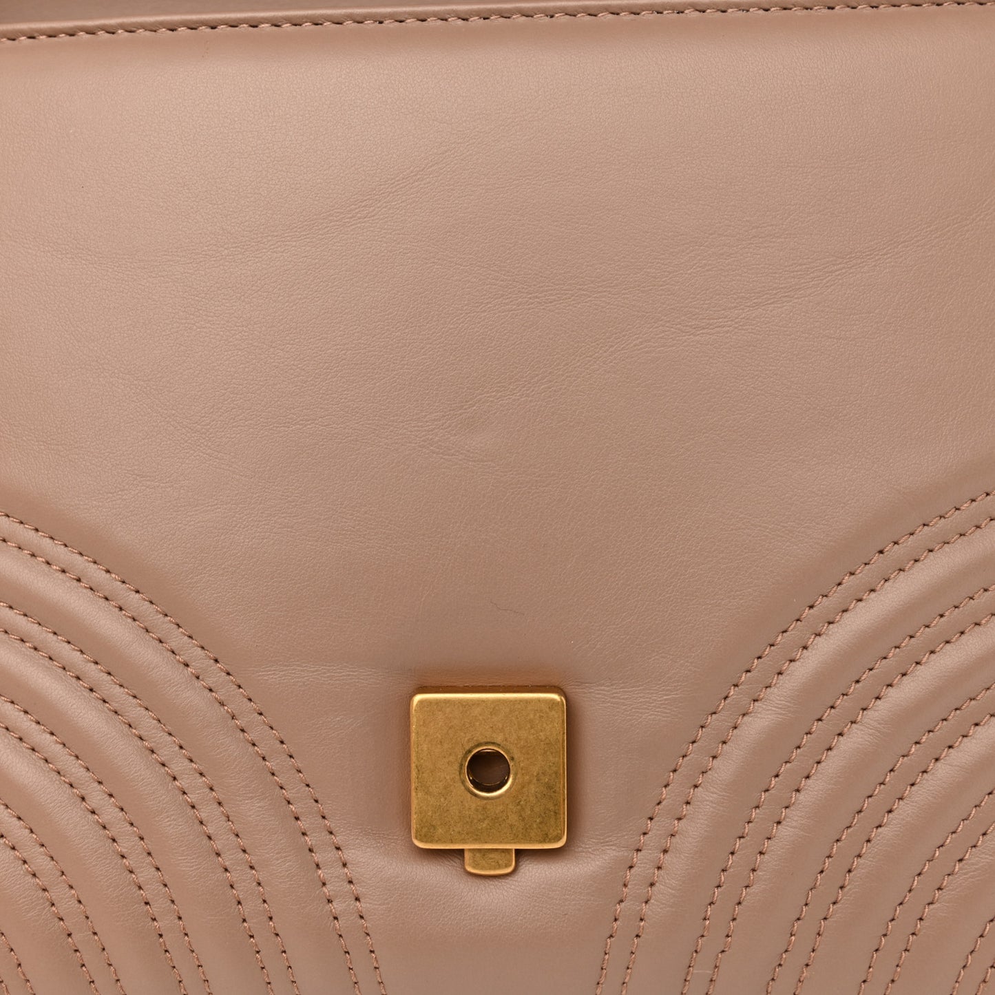 Calfskin Matelasse Small GG Marmont Top Handle Shoulder Bag Porcelain Rose