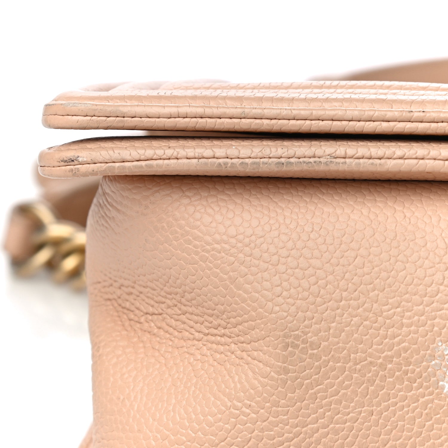 Chanel Caviar Quilted Medium Boy Flap Beige 18 of 27