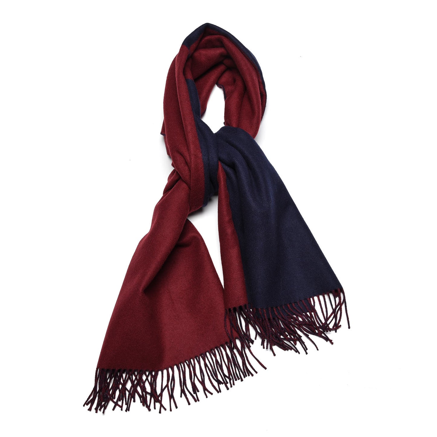 Cashmere Casaque Stole Marine Rouge