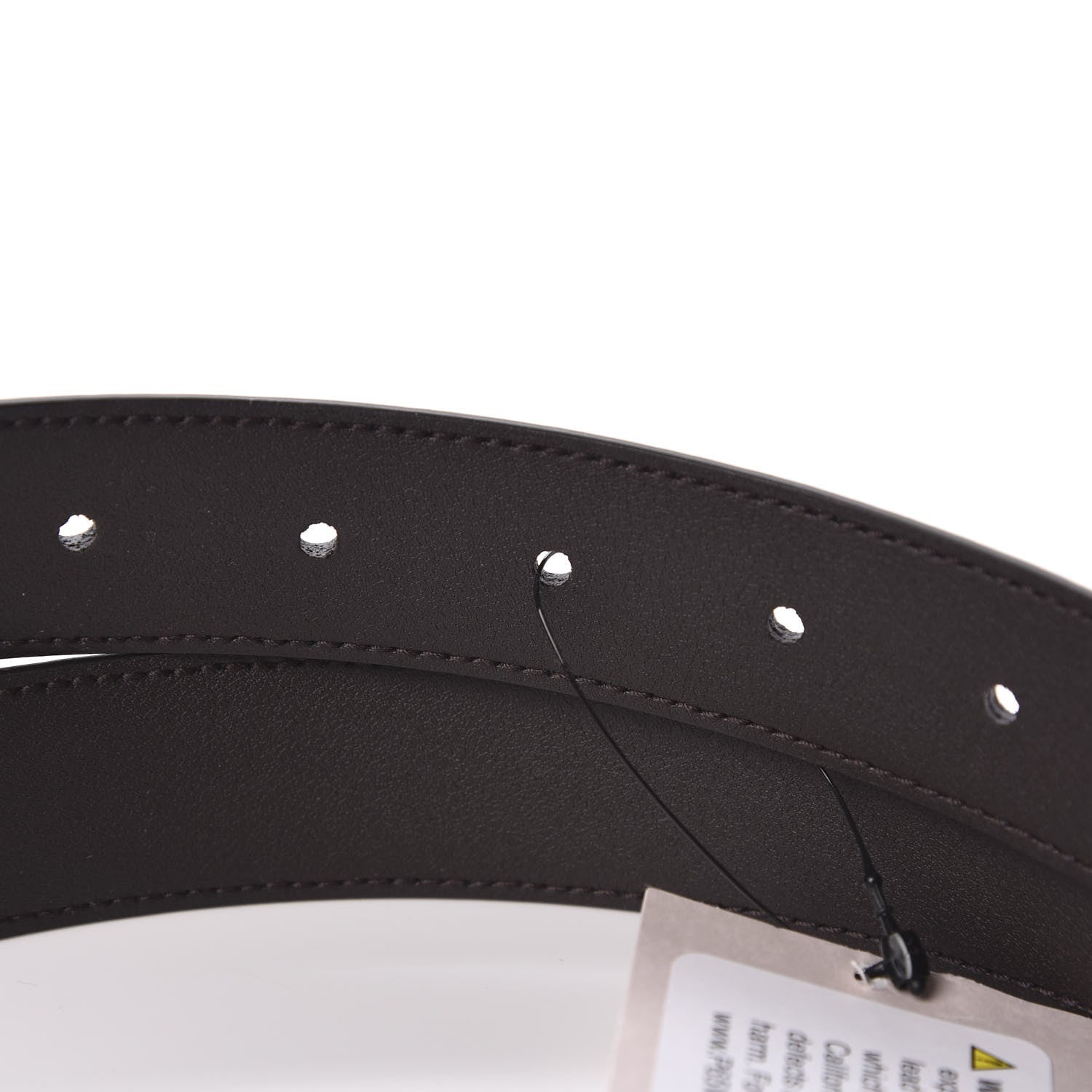 Gucci Calfskin Belt 95 38 Dark Brown 4 of 5
