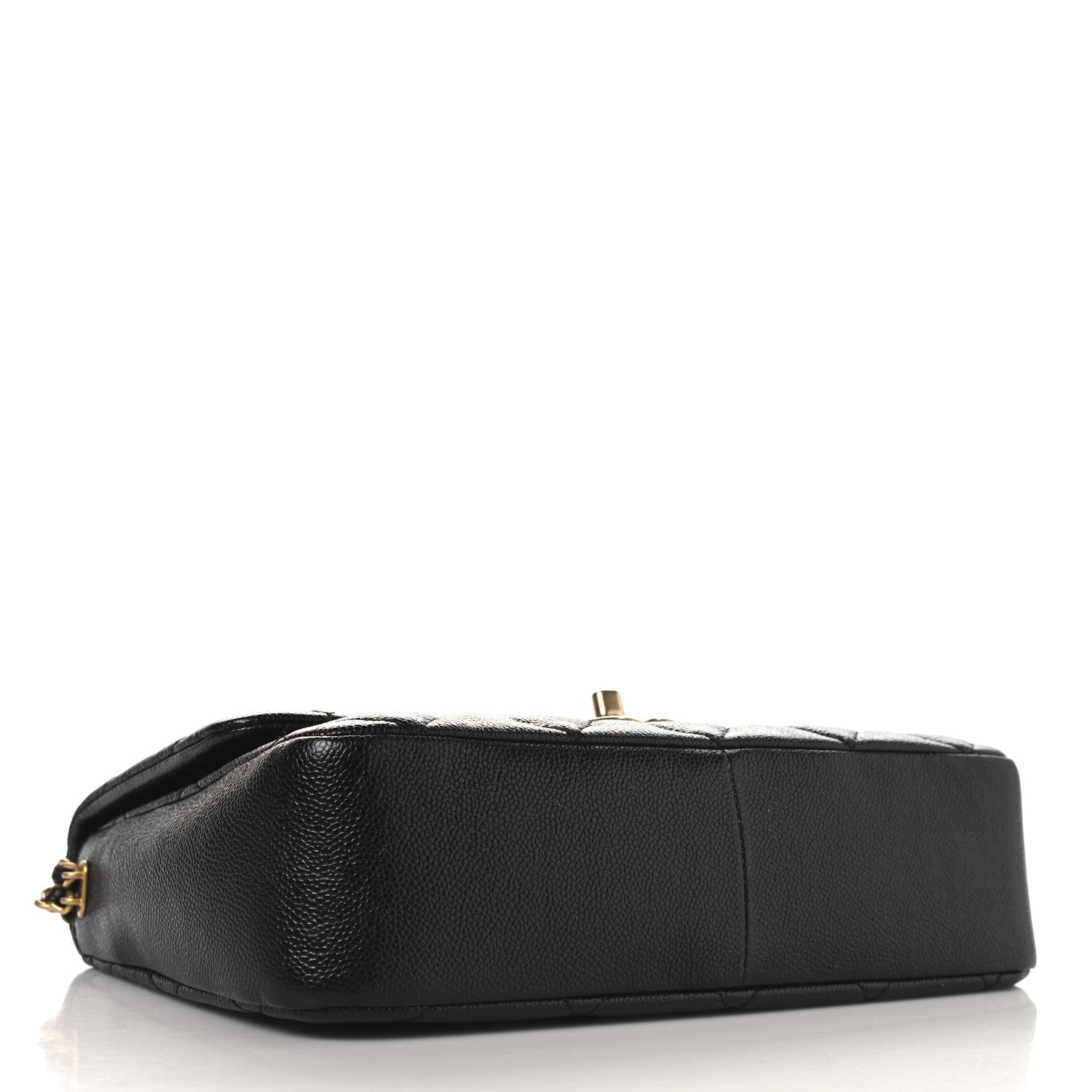Chanel Shiny Caviar Quilted Large Chain Melody Flap Black 4 of 10