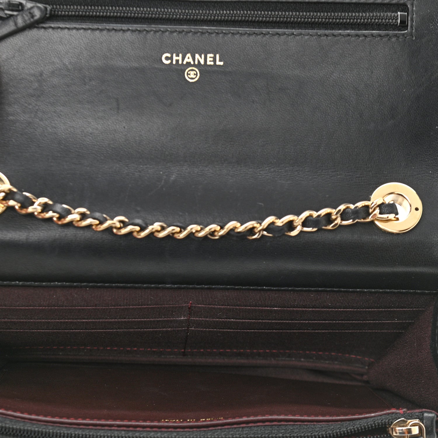 Chanel Lambskin Quilted Trendy CC Wallet On Chain WOC Black 5 of 13