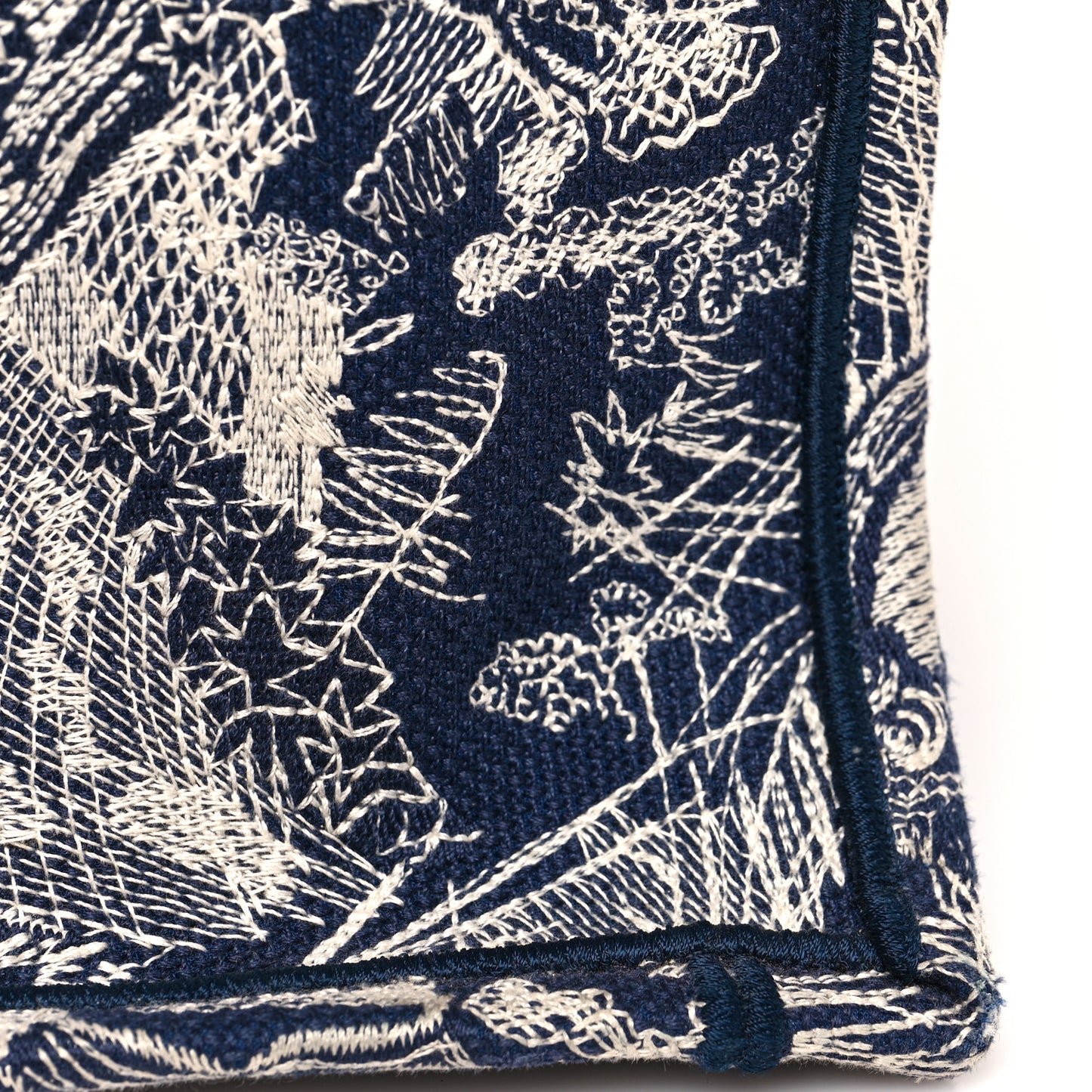 Canvas Embroidered Large Dioriviera Toile De Jouy Reverse Book Tote Blue